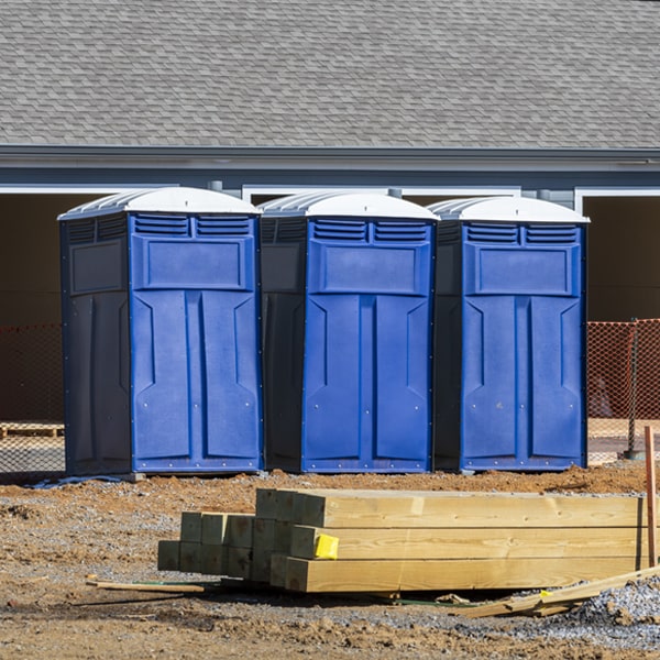 how can i report damages or issues with the porta potties during my rental period in Long Hill